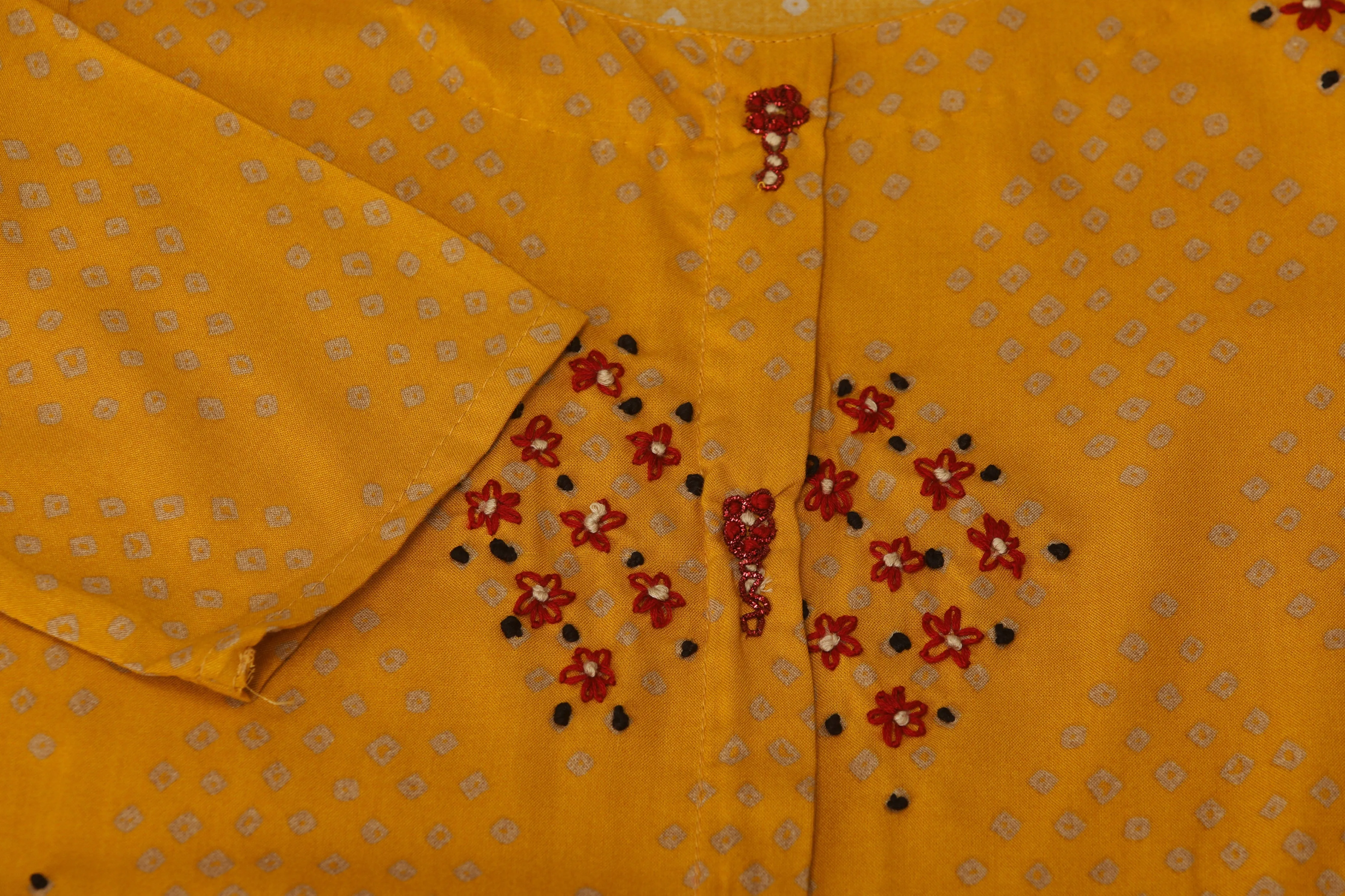 Straight Yellow Color Rayon Womens Kurta