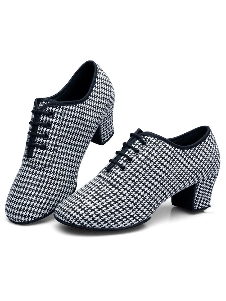 Swallow Gird Flyknit Breathable Latin Dance Shoes