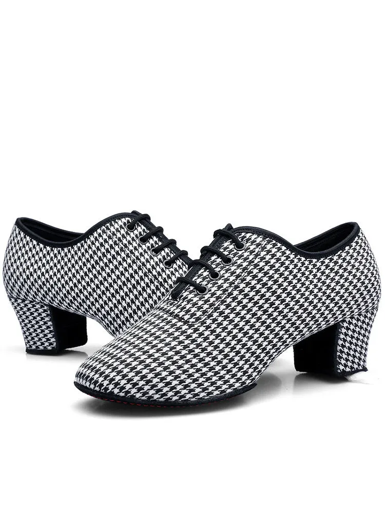 Swallow Gird Flyknit Breathable Latin Dance Shoes
