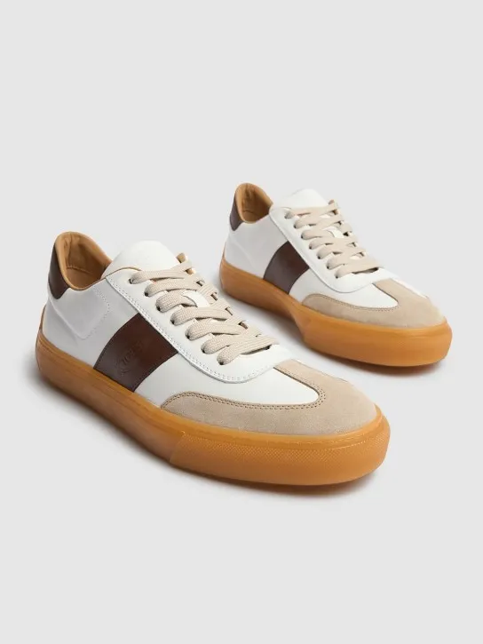 Tod&#x27;s   Suede &amp; leather low top sneakers 