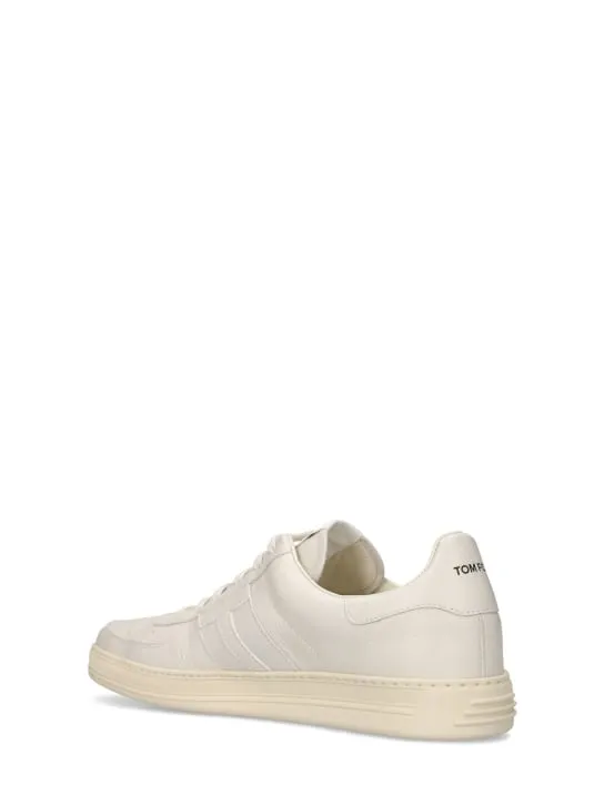Tom Ford   Grain leather low top sneakers 