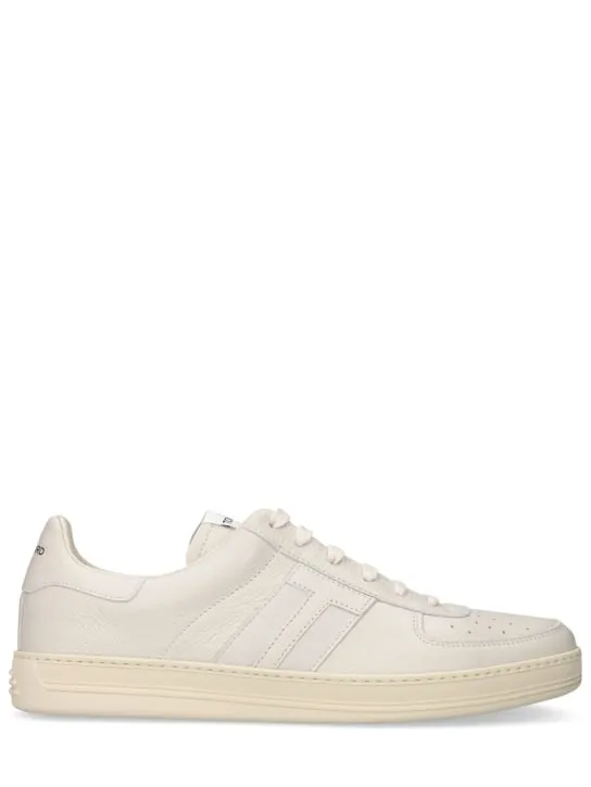 Tom Ford   Grain leather low top sneakers 