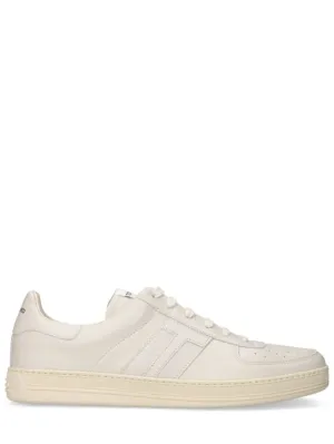 Tom Ford   Grain leather low top sneakers 