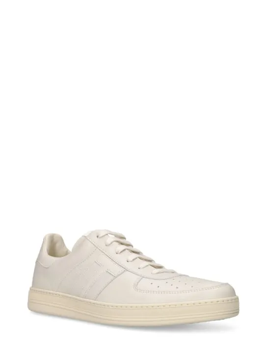 Tom Ford   Grain leather low top sneakers 