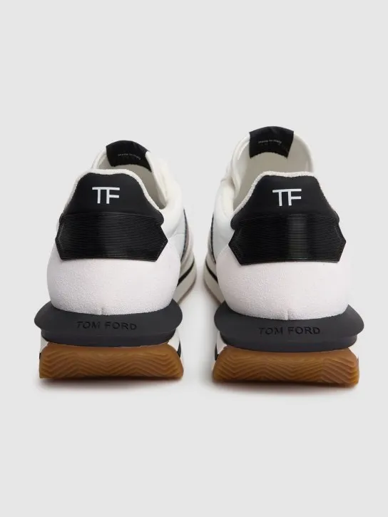Tom Ford   Suede &amp; tech low top sneakers 