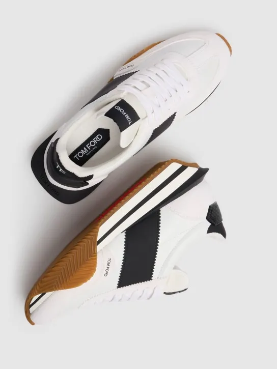 Tom Ford   Suede &amp; tech low top sneakers 
