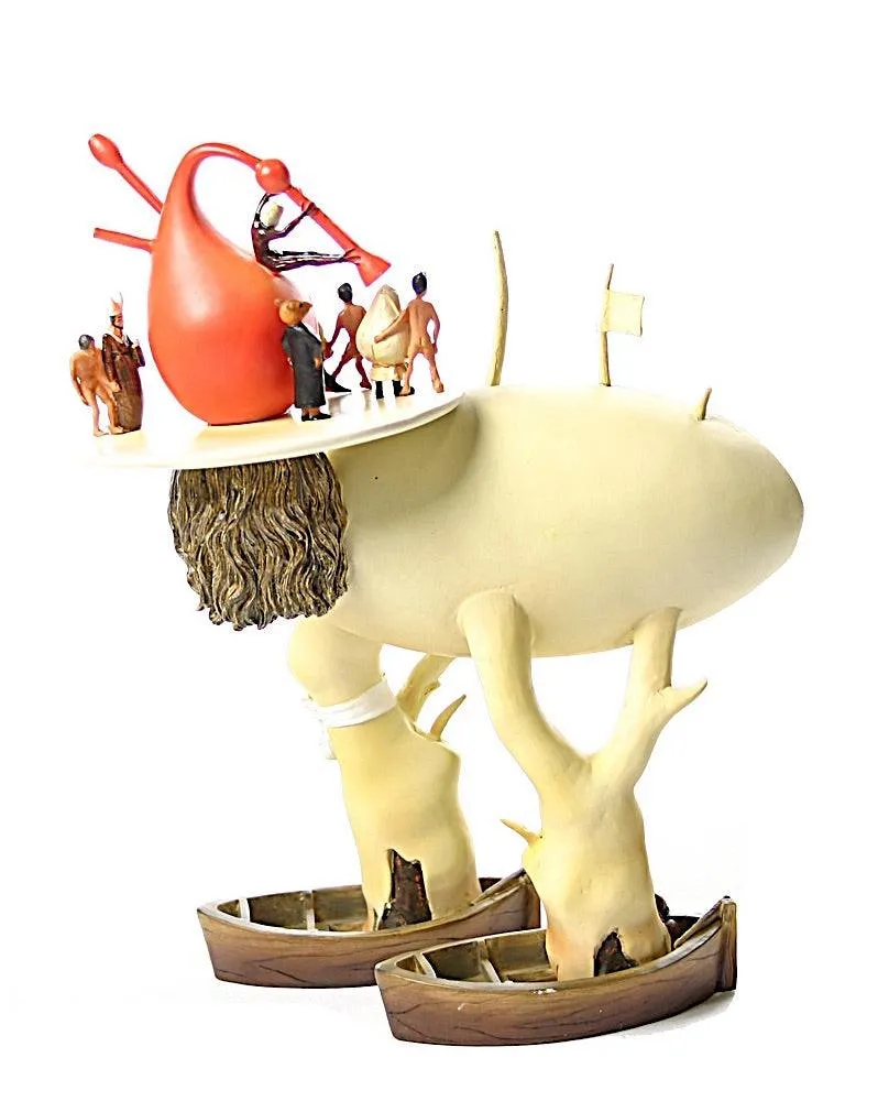 Tree Man Large Detailed Fantasy Man with Boat Shoes by Hieronymus Bosch 9H
