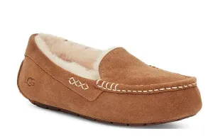 UGG: Ansley Suede Slippers in Chestnut