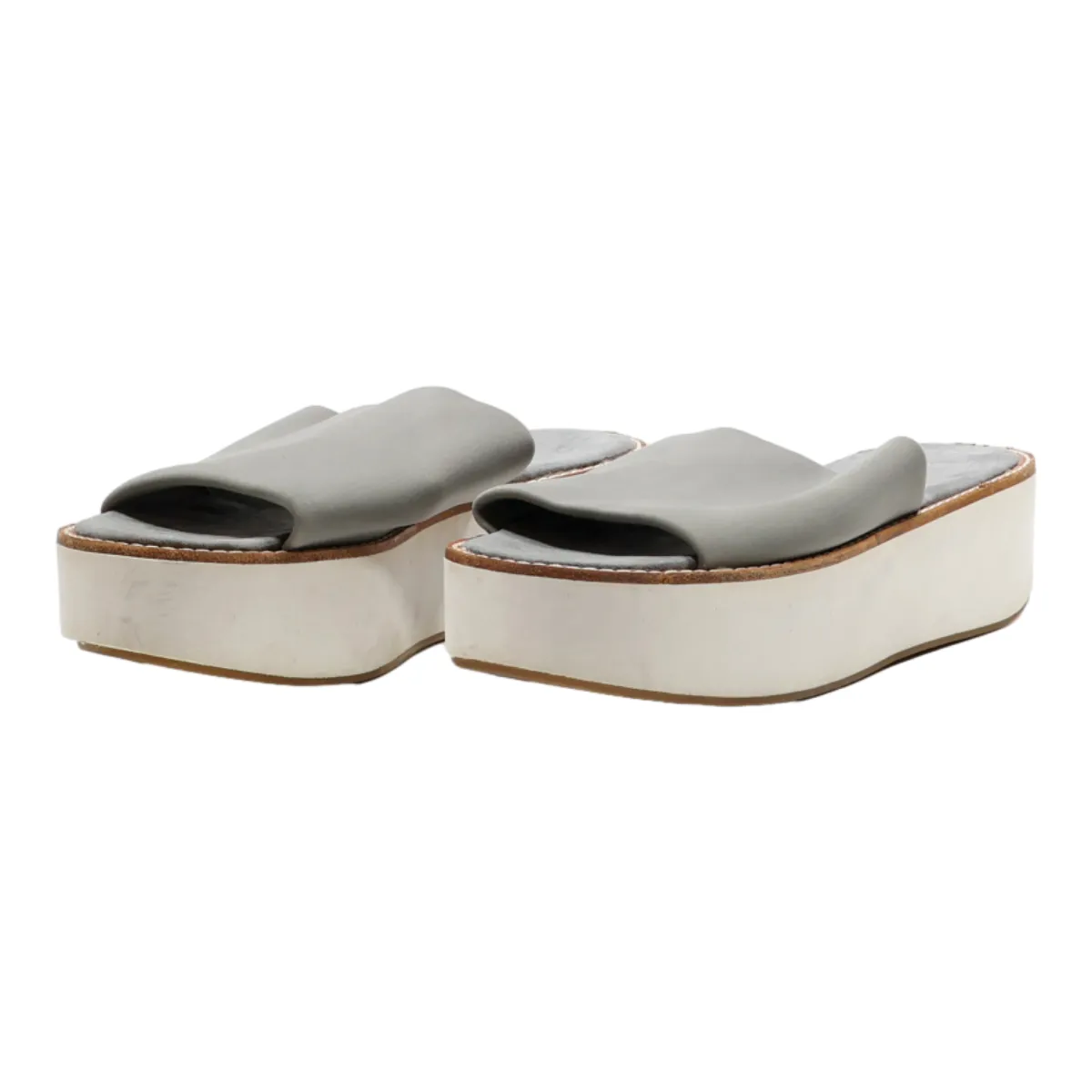 VINCE CAMUTO Wedge Heels Grey Synthetic Womens UK 8