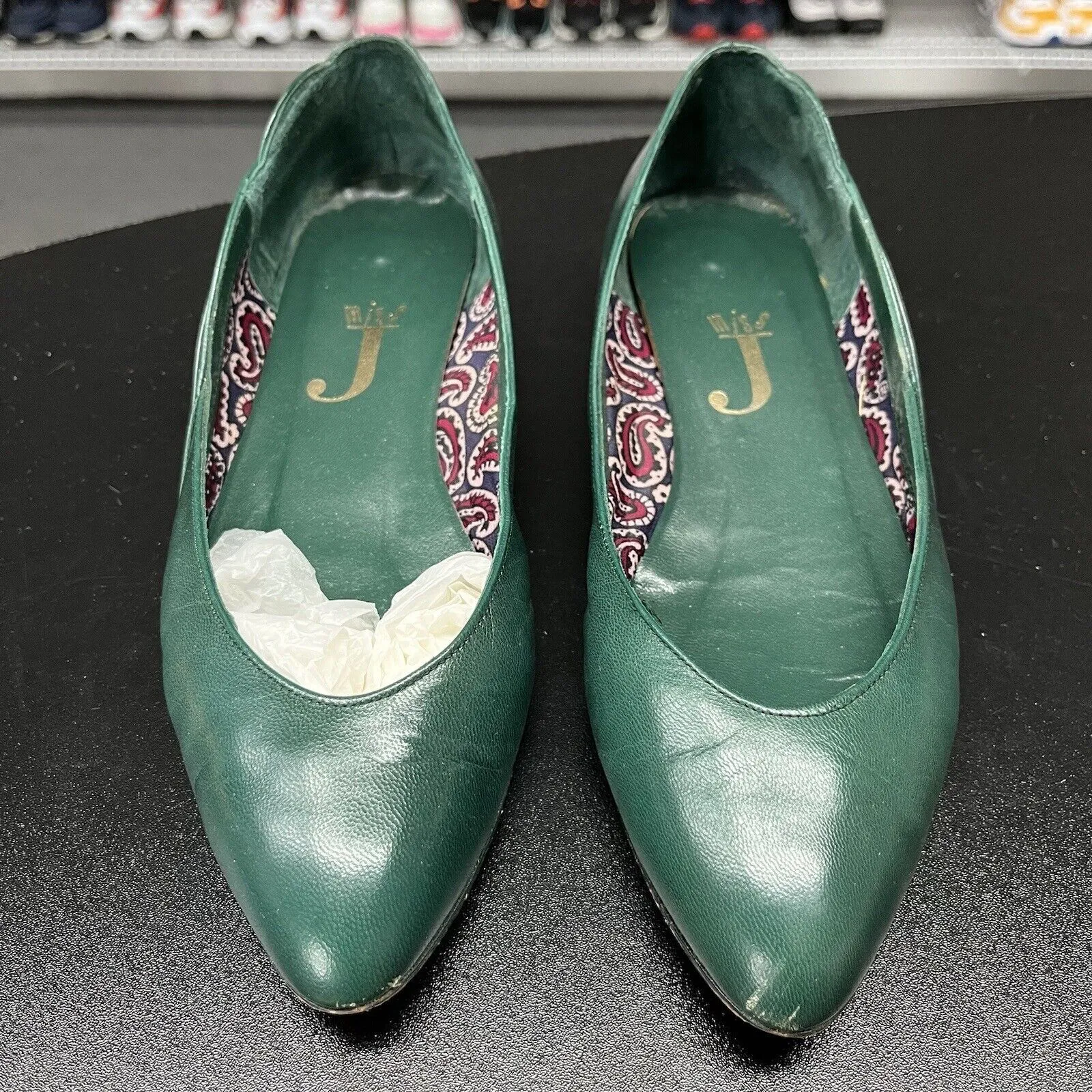 Vintage Jacobsons Women's Dress Shoe Leather Flats Size 7 M