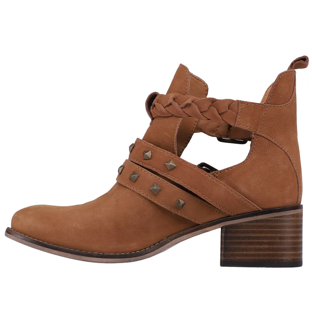 West Valley Studded Braided Cowboy Booties