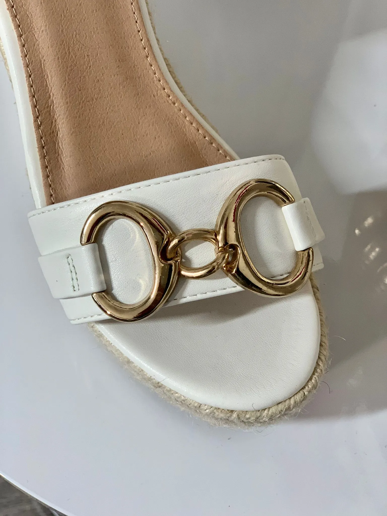 White wedge Sandal