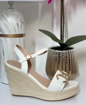 White wedge Sandal