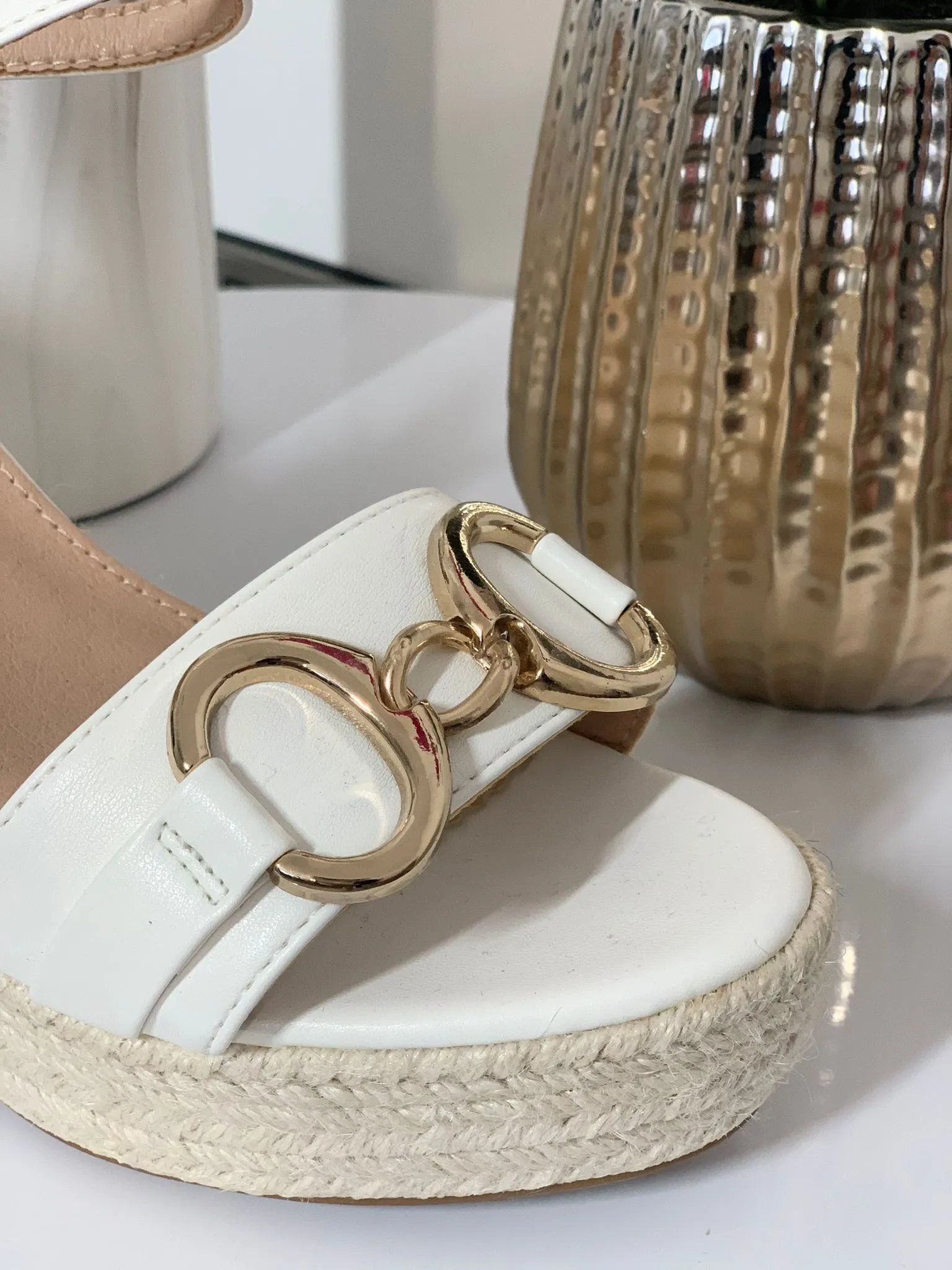 White wedge Sandal