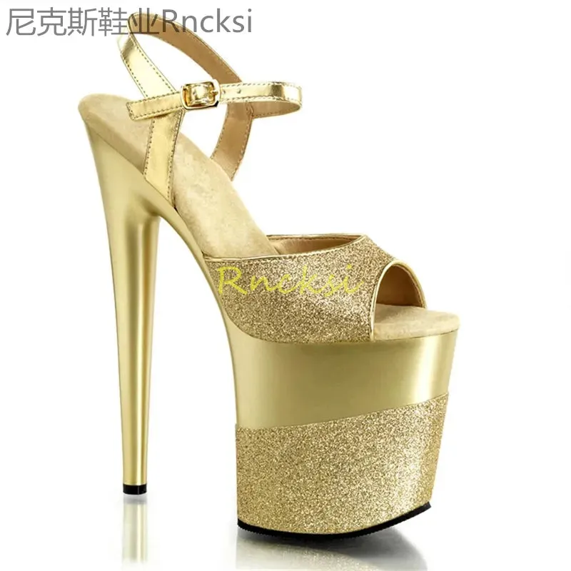 Women's High Pumps Sandals 8-Inch Ultra High Heel Sandals Sexy Shoes Platform Sandals Party Shoes