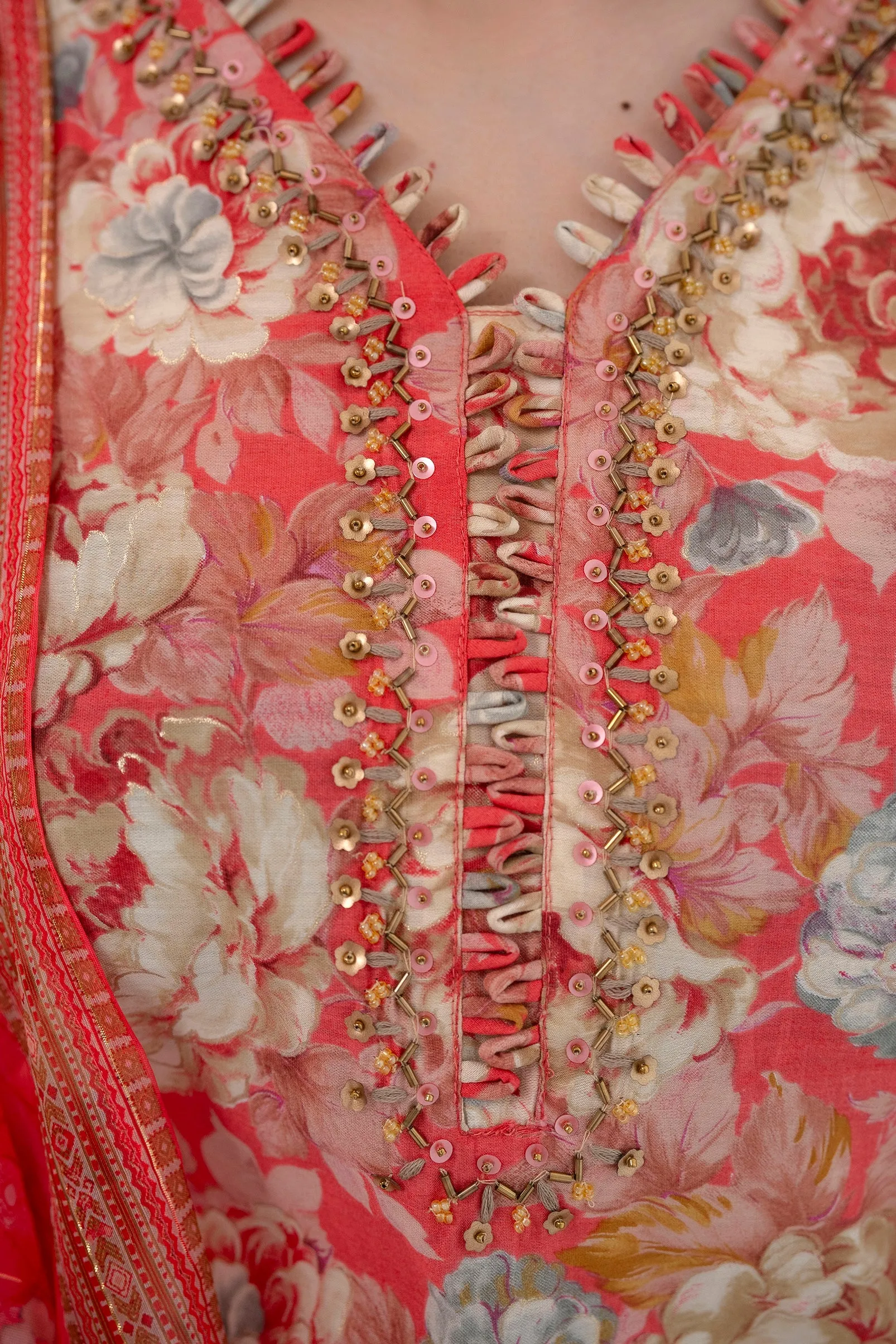 Women's Pink Straight Kurta Pant and Dupatta Set