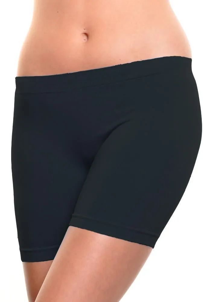 women's seamless boxer-black Case of 12