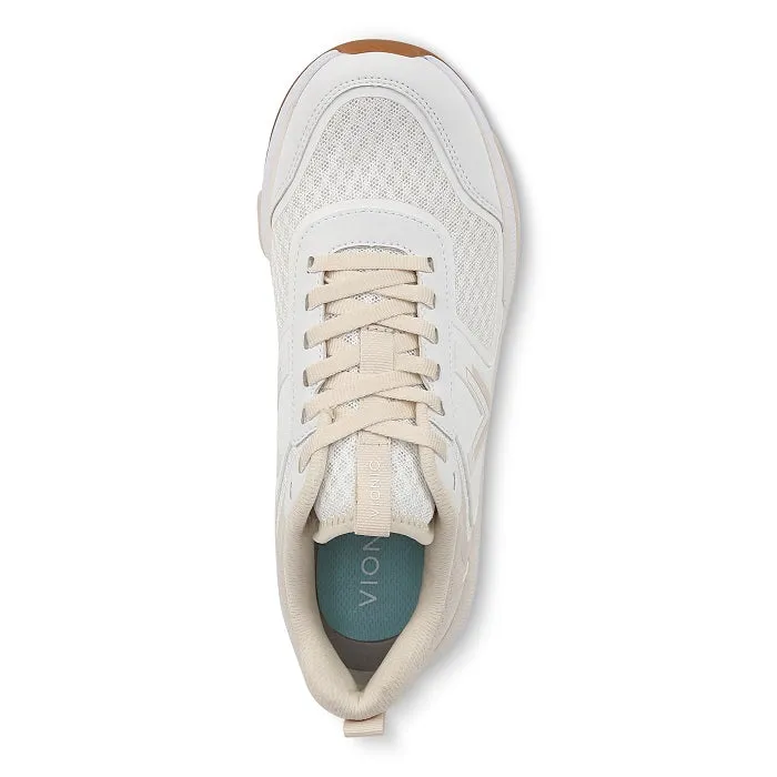 Womens Vionic Walk Stider in White/ Cream