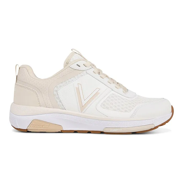 Womens Vionic Walk Stider in White/ Cream