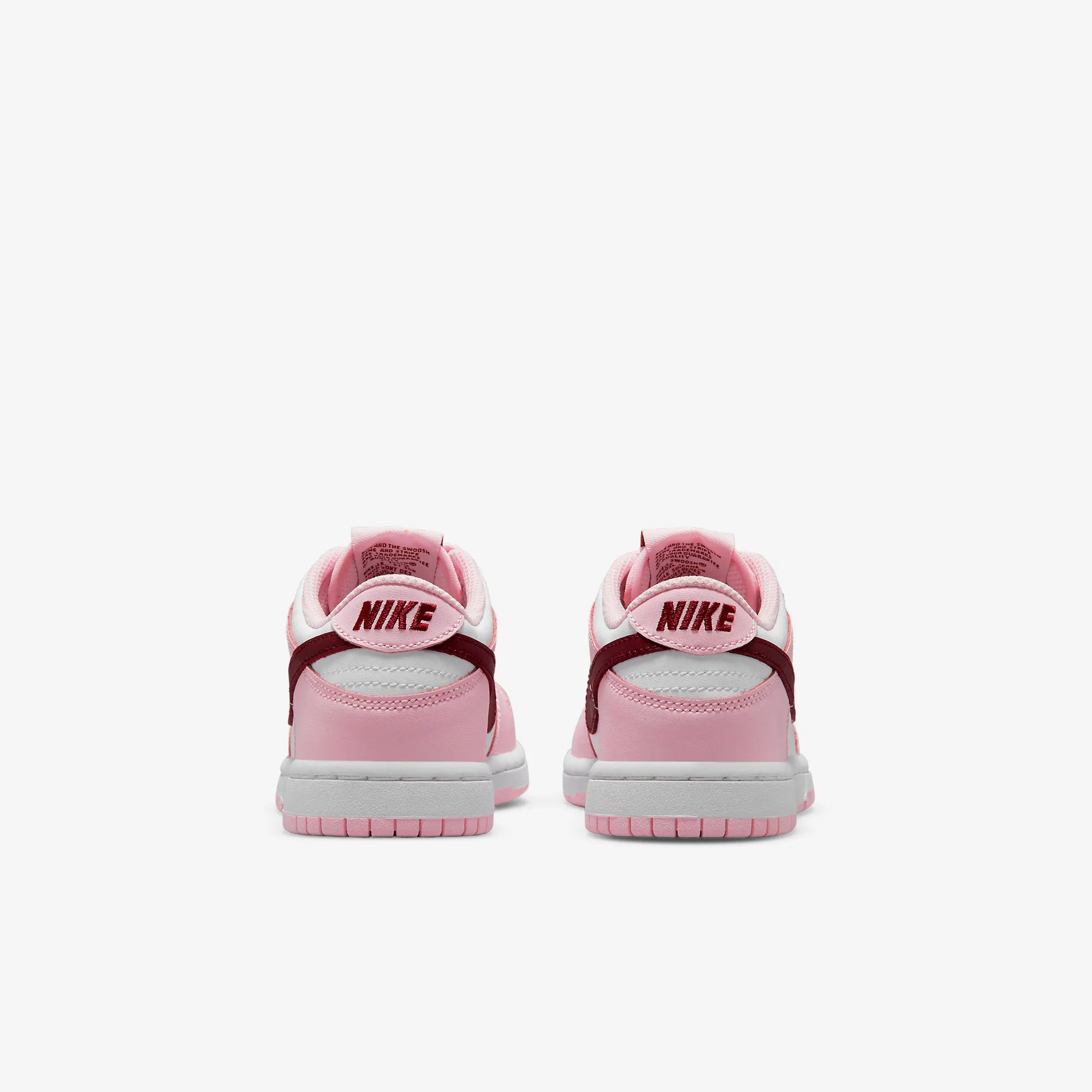 Younger Kids / PS Nike Dunk Low (Pink Foam/White/Dark Beetroot)(CW1588-601)